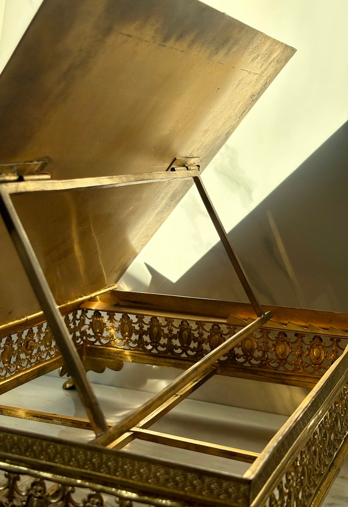 Antique Gothic Bible Stand