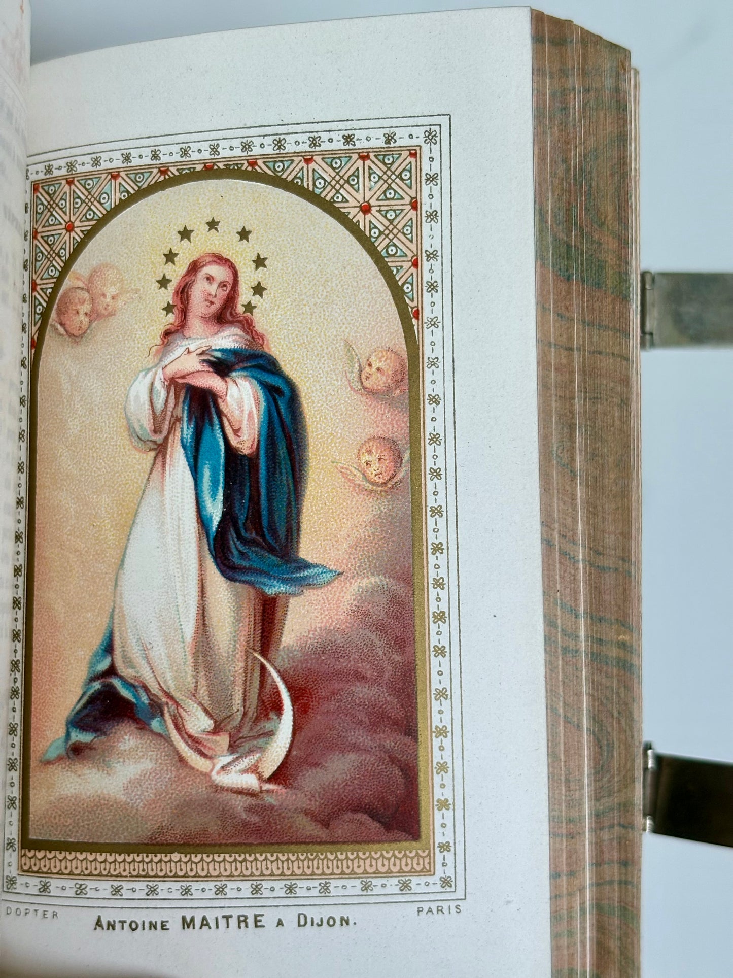 Clasped Paroissien - Hidden Marbled Fore-edge