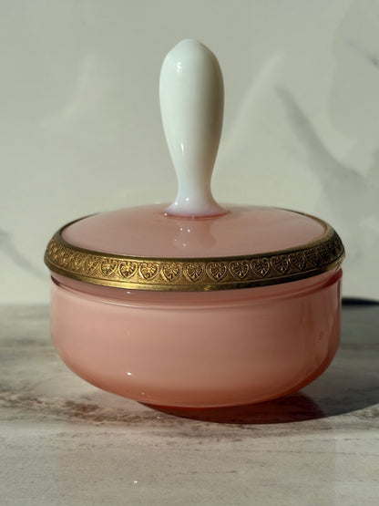 Pink & White Opaline Box