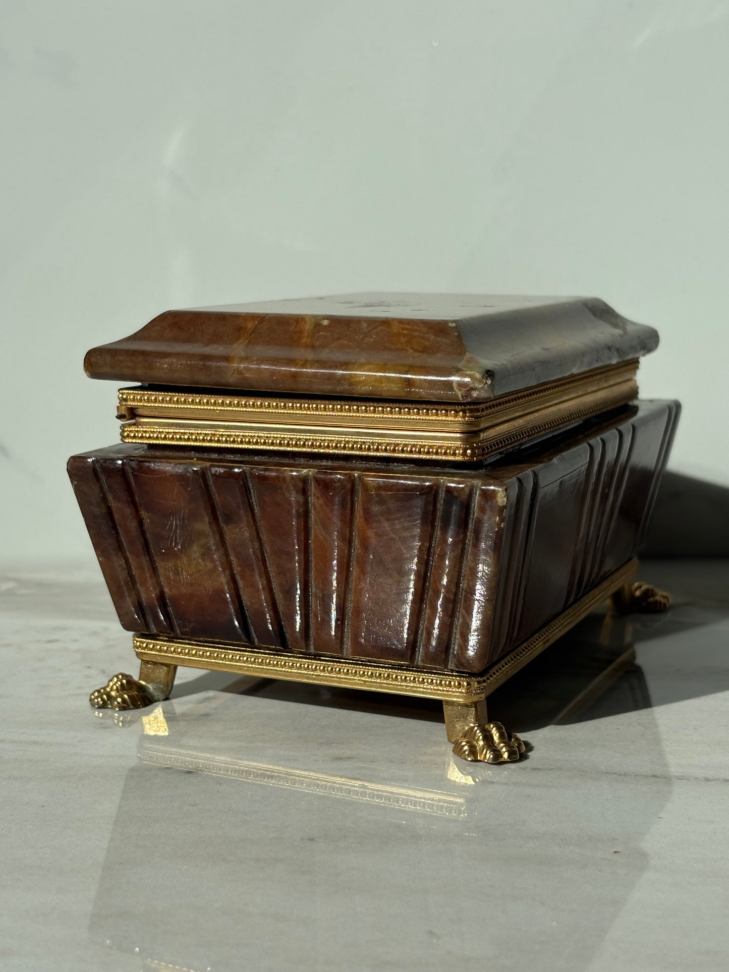 Alabaster Trinket Box