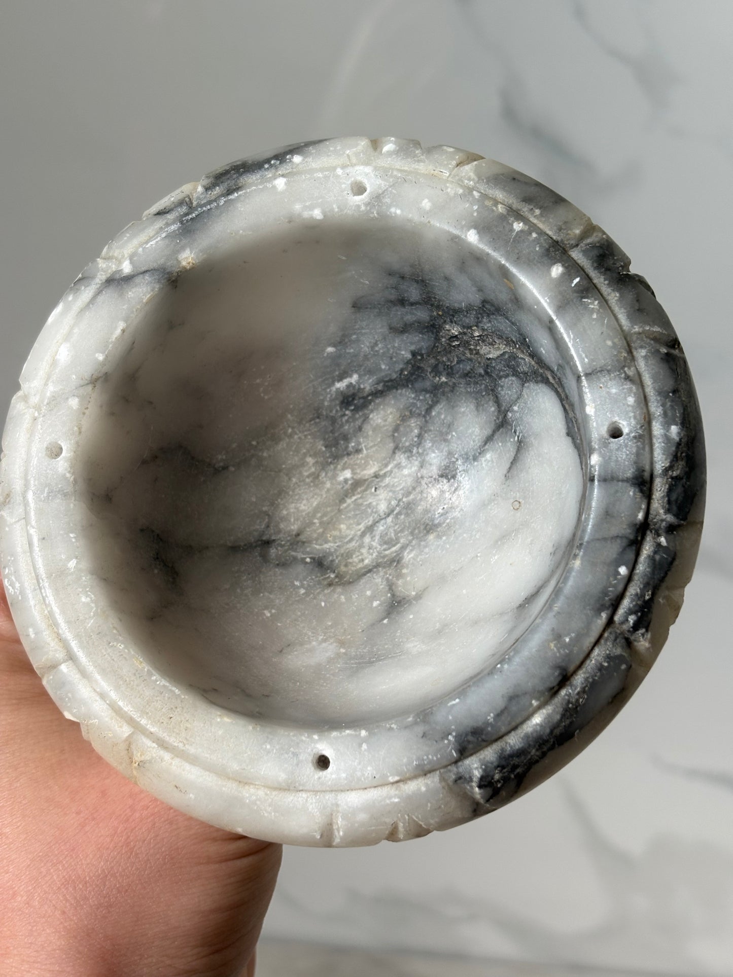 Alabaster Bird Bath (no birds)