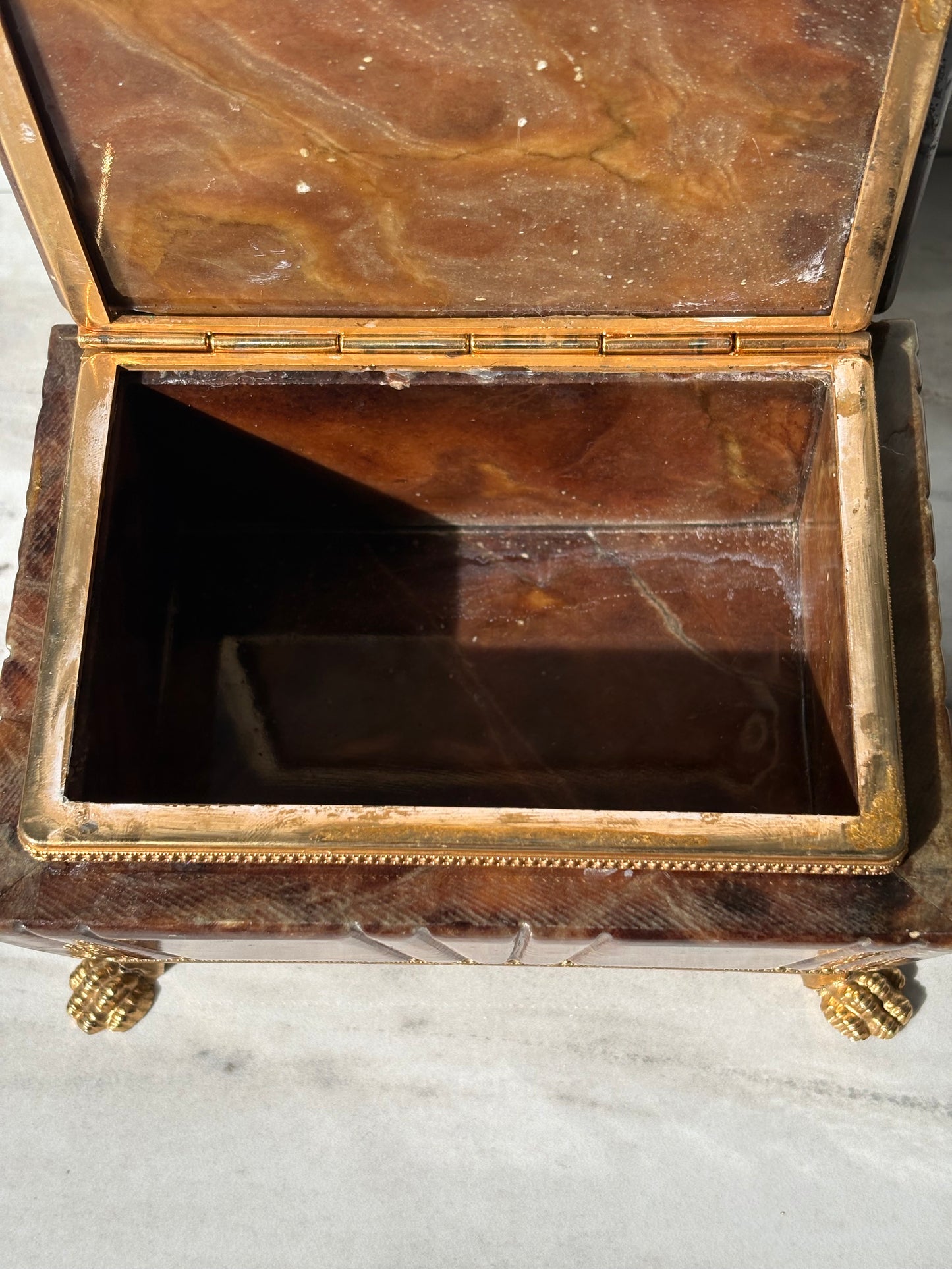 Alabaster Trinket Box