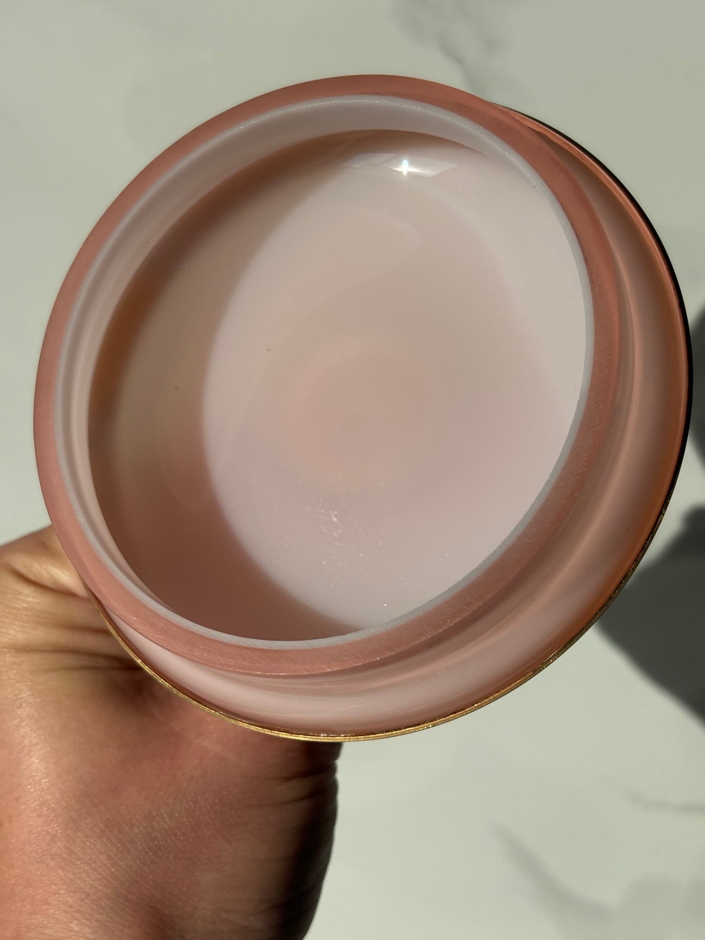 Pink & White Opaline Box