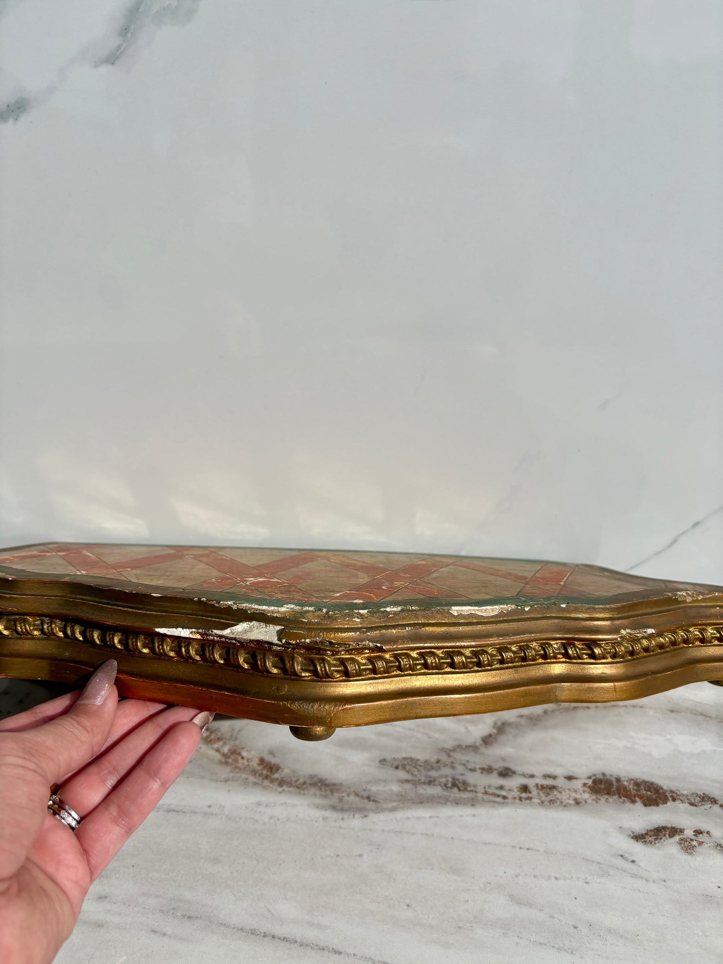 Large Gilt Riser