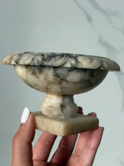 Mini Alabaster Bird Bath