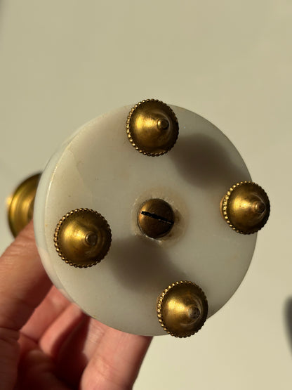 Antique Alabaster Candlestick