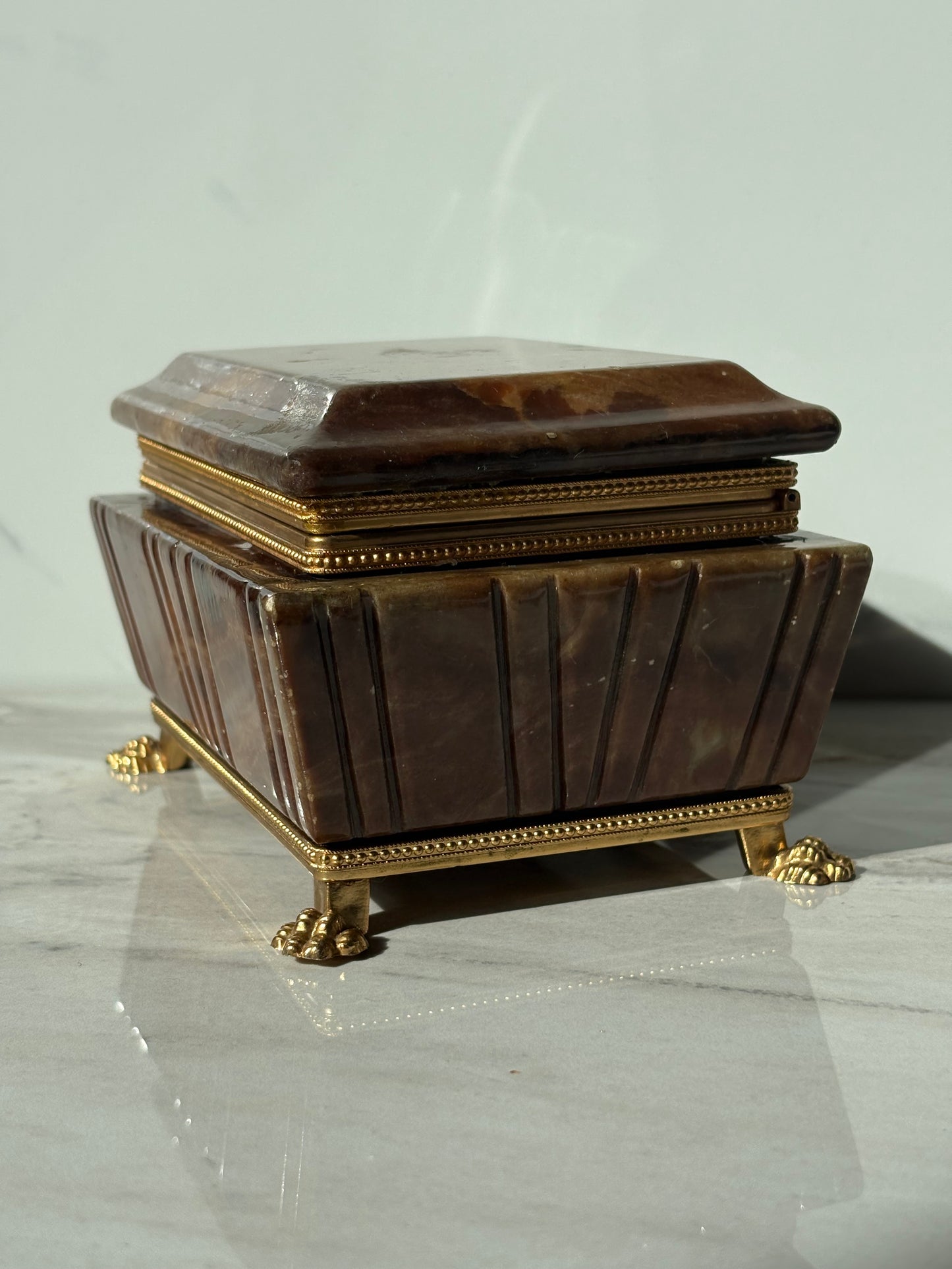 Alabaster Trinket Box