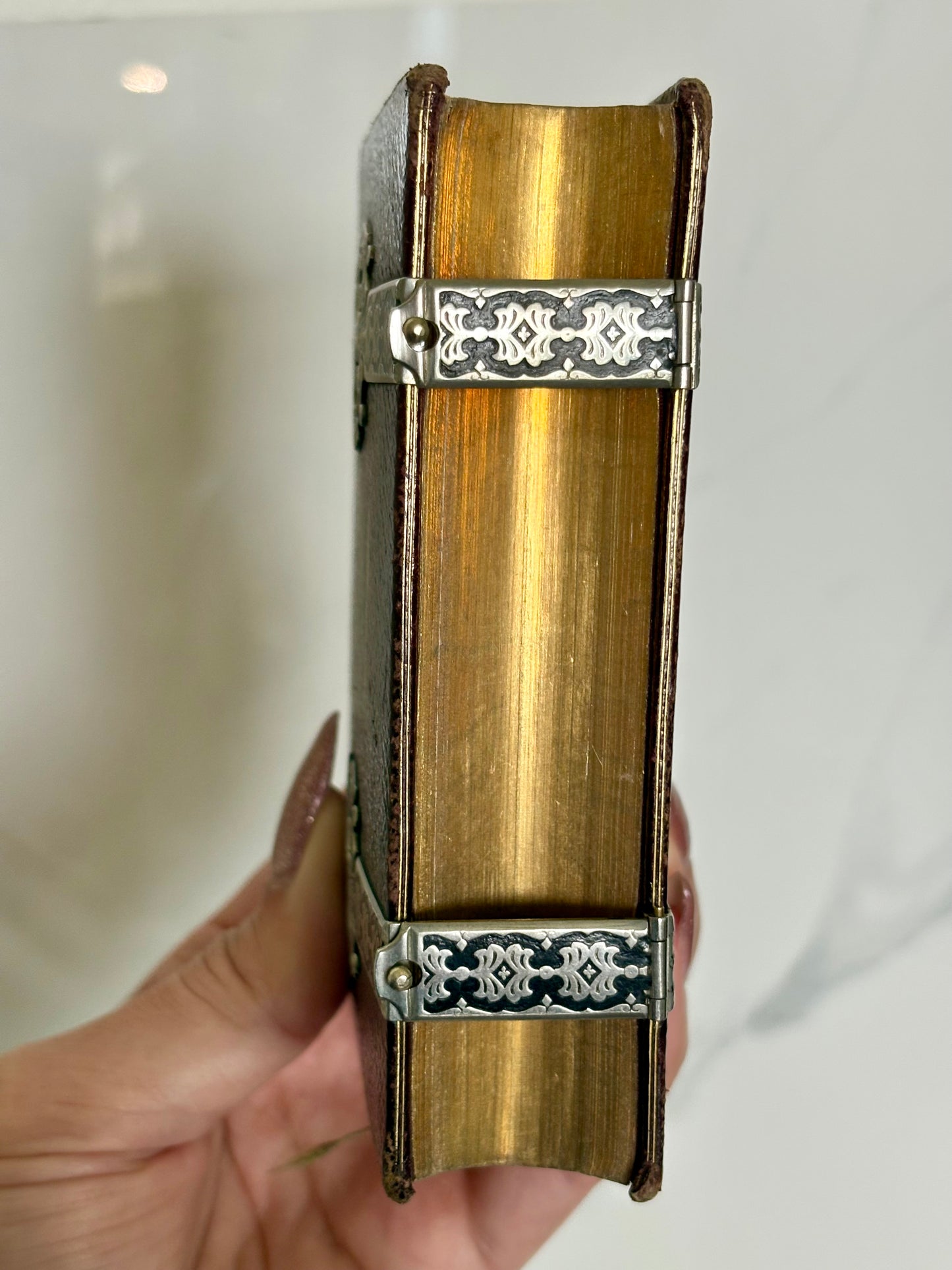 Clasped Paroissien - Hidden Marbled Fore-edge