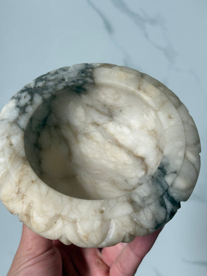 Mini Alabaster Bird Bath