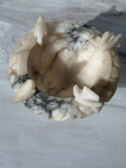 Mini Alabaster Bird Bath