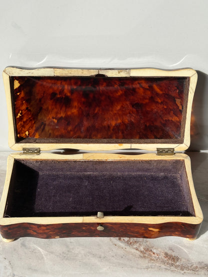 19th Century Tortoise Shell Box