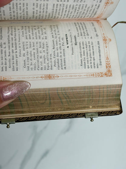 Clasped Paroissien - Hidden Marbled Fore-edge