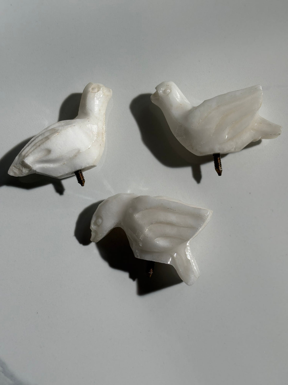 Scalloped Alabaster Bird Bath