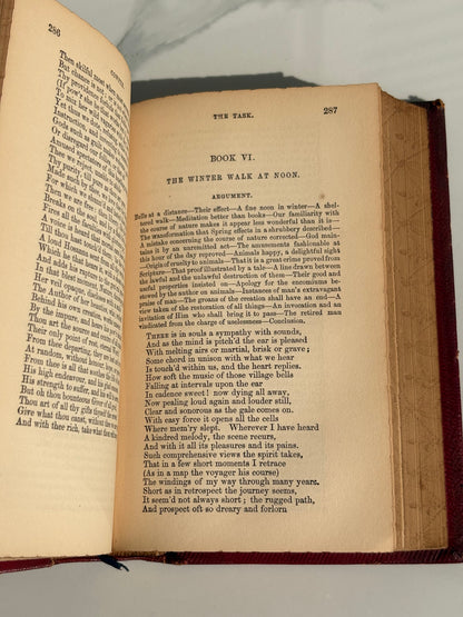Cowper Poetical Works - Gauffered Edges