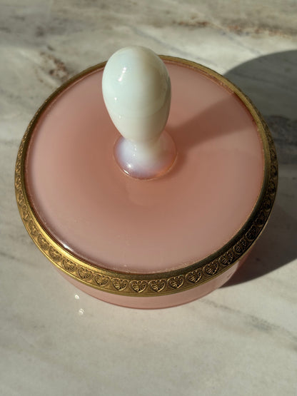 Pink & White Opaline Box