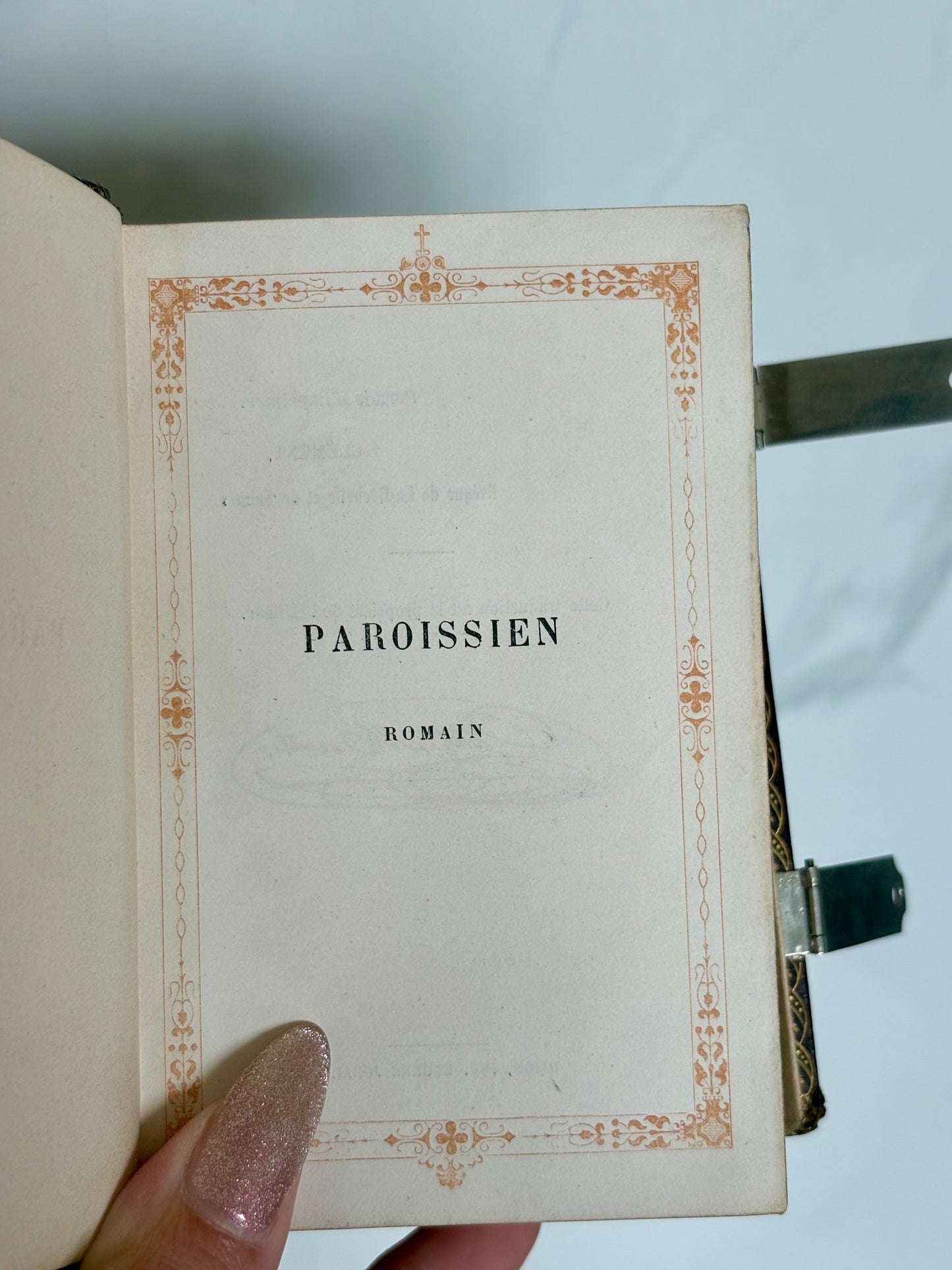 Clasped Paroissien - Hidden Marbled Fore-edge