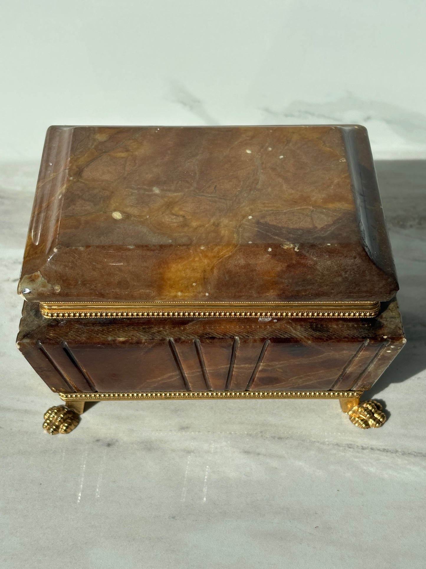 Alabaster Trinket Box