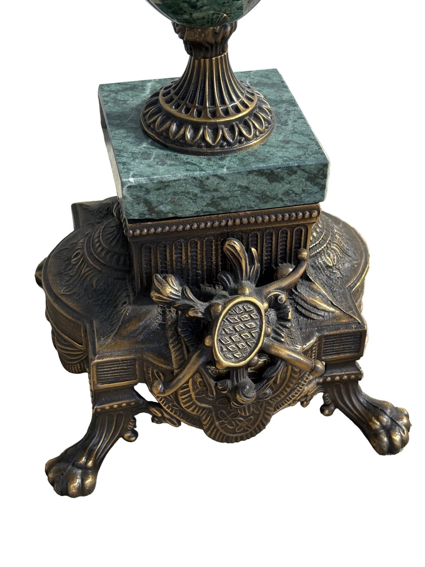 Marble and Bronze Brevettato Candelabras