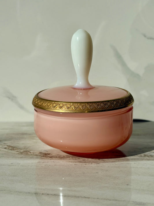 Pink & White Opaline Box