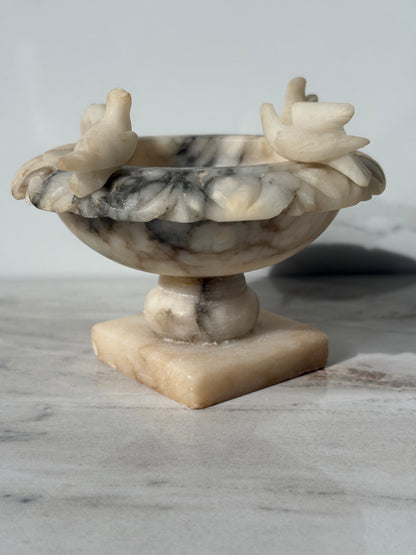 Mini Alabaster Bird Bath