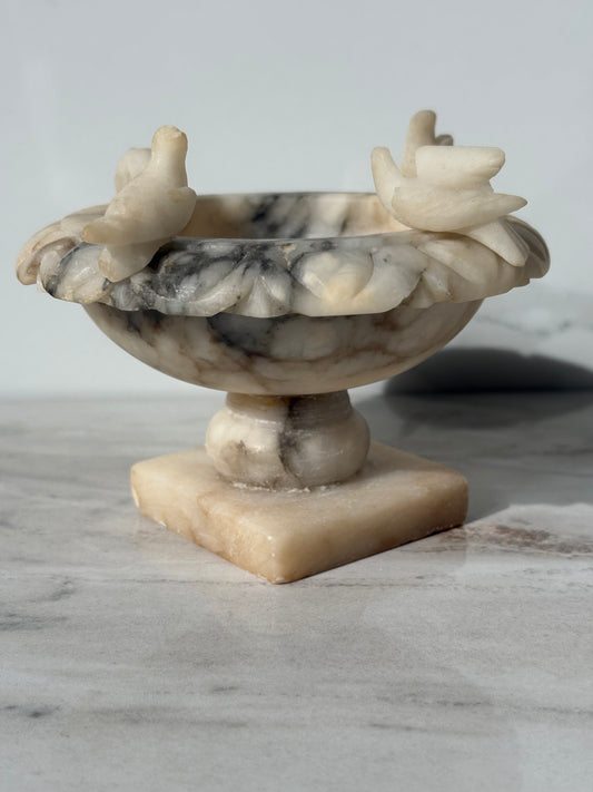 Mini Alabaster Bird Bath