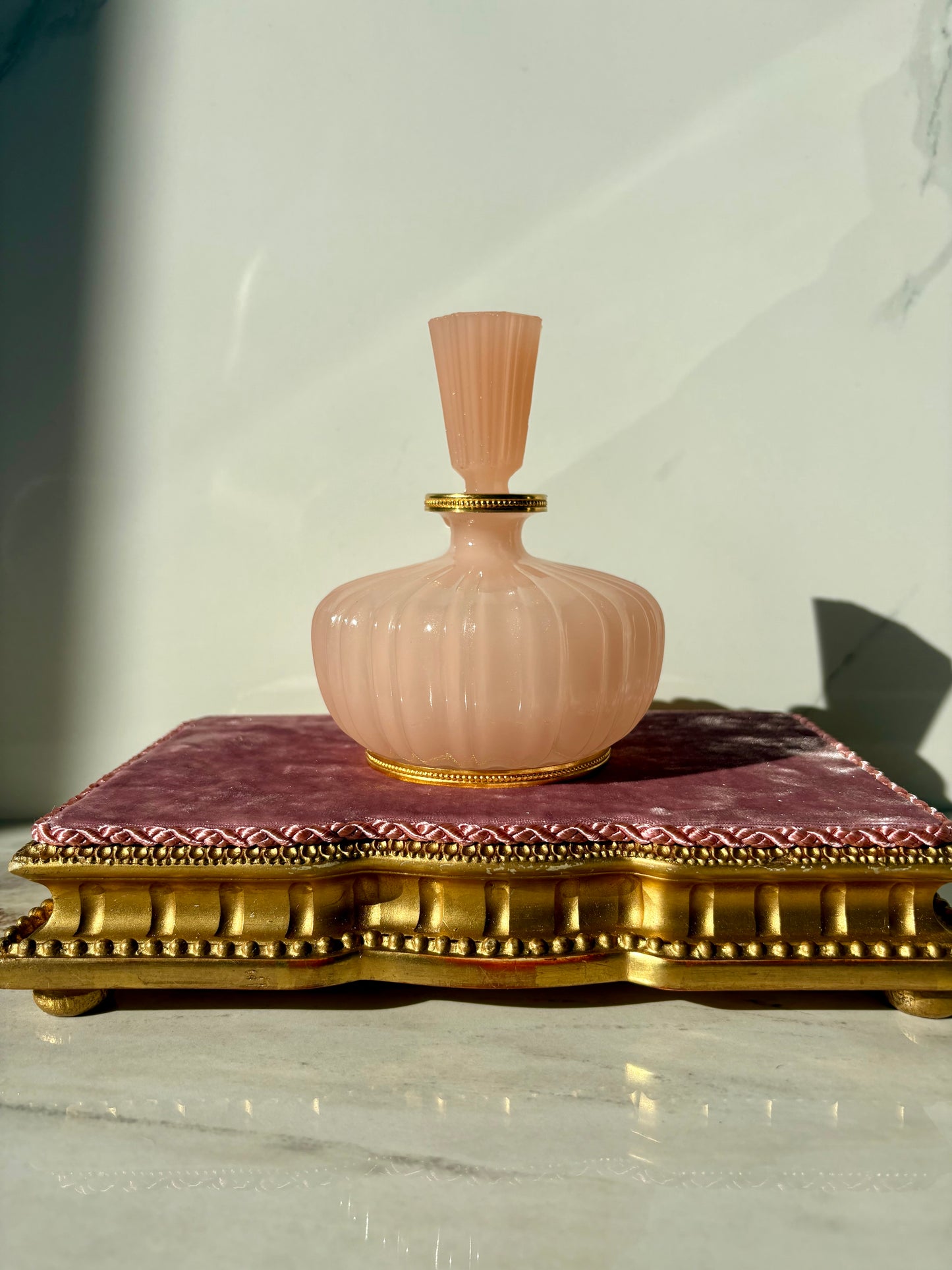 Pink Opaline Perfume Bottle